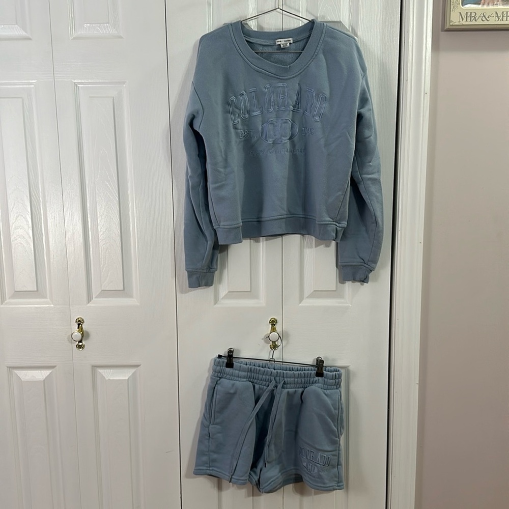 Colorado Blue Sweatshirt Set